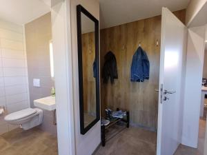 Koupelna v ubytování Ferienhaus Kari