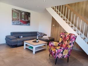Posezení v ubytování Ferienhaus Kari