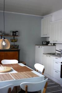 Kuchyň nebo kuchyňský kout v ubytování Arctic Villa Kulppilatie