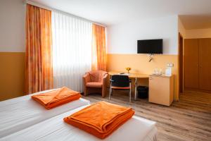 Postel nebo postele na pokoji v ubytování Penzion Kovac