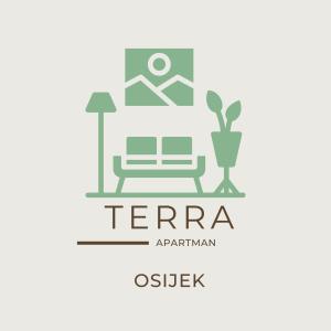 mężczyzna leżący na łóżku i ikona wazy w obiekcie Apartman Terra centar, free parking w mieście Osijek