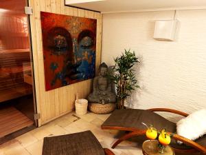 Posezení v ubytování Am Zehntstadl Hotel & Sauna