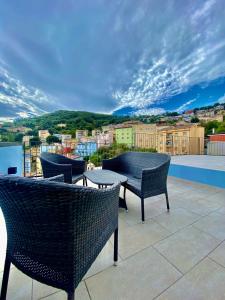 Nespecifikovaný výhled na hory nebo výhled na hory při pohledu z bed and breakfast