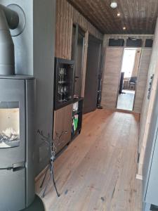 リューカンにあるFin leilighet med flott utsikt til Gaustatoppenのリビングルーム(暖炉付) +17枚の写真