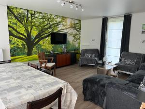 Et tv og/eller underholdning på Blue Cottage Bruxelles Sud