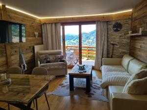 Posezení v ubytování Appartement Bristol Villars-sur-Ollon
