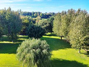 an overhead view of a field with trees and grass at Appartement Villers-sur-Mer, 2 pièces, 4 personnes - FR-1-712-73 in Villers-sur-Mer
