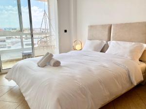 Llit o llits en una habitació de Appartement au cœur de Rabat