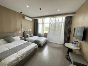 不晚民宿(天府国际机场店)客房内的一张或多张床位