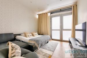 Posteľ alebo postele v izbe v ubytovaní 159 - Urban Beautiful brand new flat in Paris