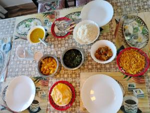 Morgenmad for gæster der bor på Darjeeling View Homestay