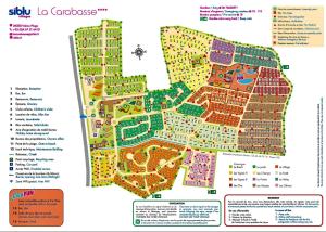 Mobilhome Vias plage dans Camping平面图