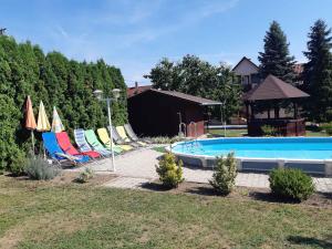 Bazén v ubytovaní Holiday home in Badacsonytomaj 20247 alebo v jeho blízkosti