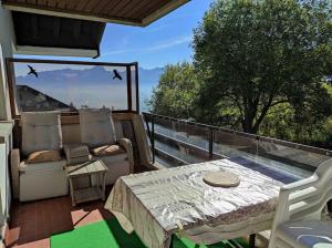 Balkón nebo terasa v ubytování Petit paradis cocooning avec balcon à Torgon