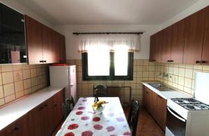a kitchen with a sink and a table in it at Apartment Vera in Zambratija +21 photos