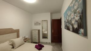 Postel nebo postele na pokoji v ubytování Apartamentos Séneca junto al Centro