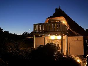 Bygningen som feriehuset ligger i