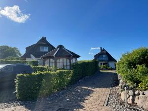 Bygningen som feriehuset ligger i