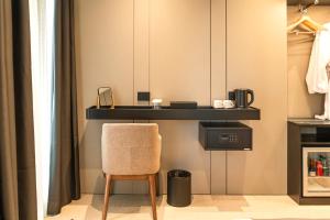 Kuchyň nebo kuchyňský kout v ubytování Central Inn Hotel