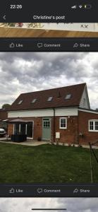 a screenshot of a home with a picture of a house at The Hayloft in Hernehill