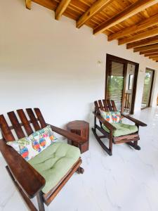 Area soggiorno di Spondylus Lodge