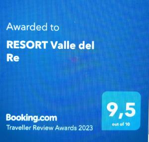 a screenshot of a responder to report value delre at RESORT Valle del Re in Partinico