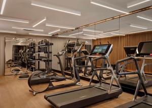 Das Fitnesscenter und/oder die Fitnesseinrichtungen in der Unterkunft art'otel Zagreb, Powered by Radisson Hotels