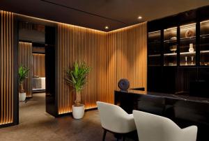 Ein Sitzbereich in der Unterkunft art'otel Zagreb, Powered by Radisson Hotels
