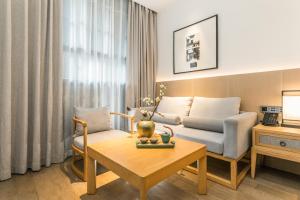 Posezení v ubytování Hangshe Hostel Fuzhou