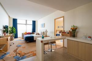 Prostor za sedenje u objektu 石家庄华强诺华廷酒店 Novlion hotel