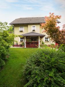 a house with a lawn in front of it at Apartment Kotnik in Kamnik