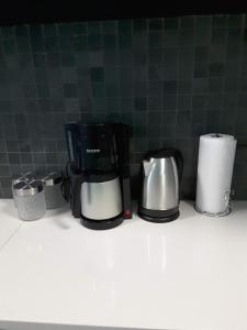 Coffee and tea making facilities at City View Unit 130 at 77 on Independence