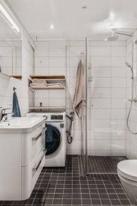 Koupelna v ubytování Cozy and modern apartment centrally in Tromsø city