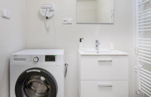 Koupelna v ubytování Apartmány Myslivna