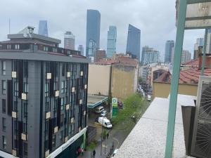 a view of a city skyline with tall buildings at Gul Hotel in Istanbul