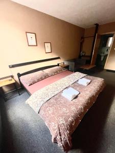 Postel nebo postele na pokoji v ubytování Penzion a restaurace U Nováků