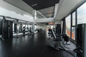 Fitness centrum a/nebo fitness zařízení v ubytování Noden Hotel & Apartment