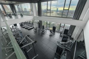 Fitness centrum a/nebo fitness zařízení v ubytování Noden Hotel & Apartment