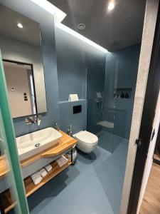 Koupelna v ubytování Azura Ksamil Hotel