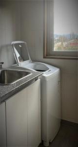 Kuchyň nebo kuchyňský kout v ubytování Balcones del Valle Trevelin - Patagonia