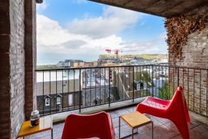 Balkón nebo terasa v ubytování Villa The Treport - terrasses & vue mer