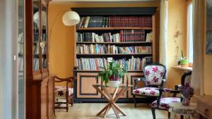 Knihovna v bed and breakfast