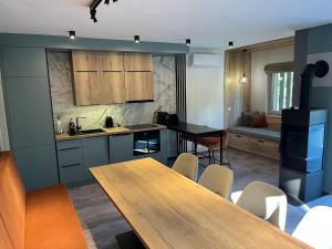 Køkken eller tekøkken på Csipetnyi Csobbanás Vendégház