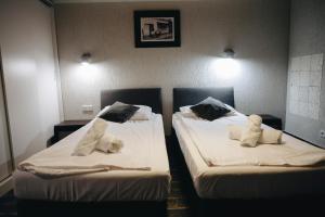 Krevet ili kreveti u jedinici u objektu Platan Apartments-Cosy and unique-Studio- big bed