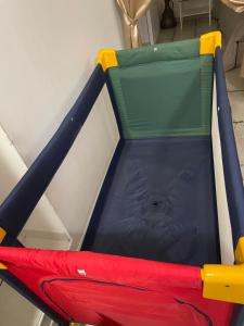 an overhead view of a trampoline at Nicole House in Bari