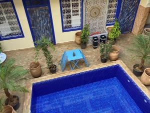 Bazén v ubytování Le riad de Salima, Noor Es Saadi design nebo v jeho okolí