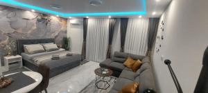 Istumisnurk majutusasutuses GOLD APARTMANI