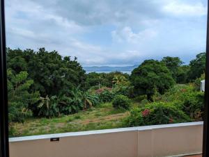 d'un balcon avec vue sur le jardin. dans l'établissement Casa Pura Vida Copal KiteBeach, à Playa Copel