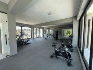 Fitness centrum a/nebo fitness zařízení v ubytování Brand New Luxury Elegant and Cozy Apt in Santiago