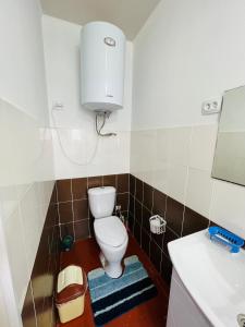 Koupelna v ubytování Guest House KAGAN